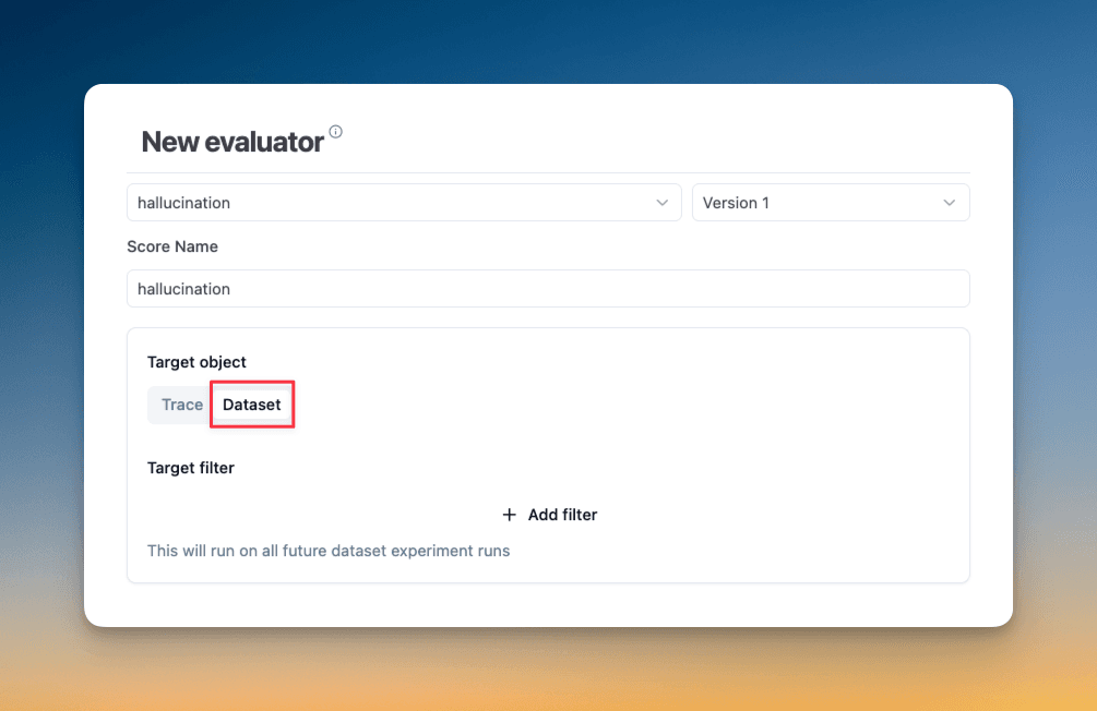 LLM-as-a-judge Evaluators for Dataset Experiments